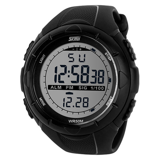 SKMEI 1025 Casual Digital Sports Watch in Black