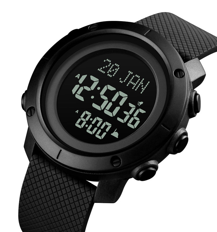 Skmei 1728 (ساعة مواقيت الصلاة( مينا اسود