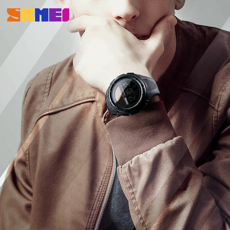 SKMEI 1405 Digital Sports Watch with Black Rubber Strap