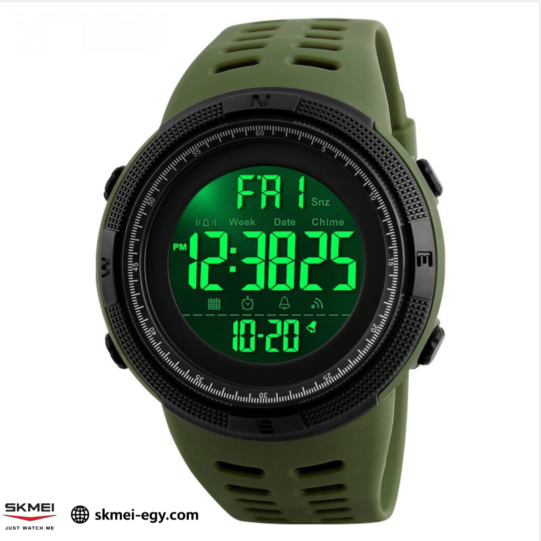 Skmei 1251 (Oily.Black) ساعة رجالي ديجيتال أنيقة