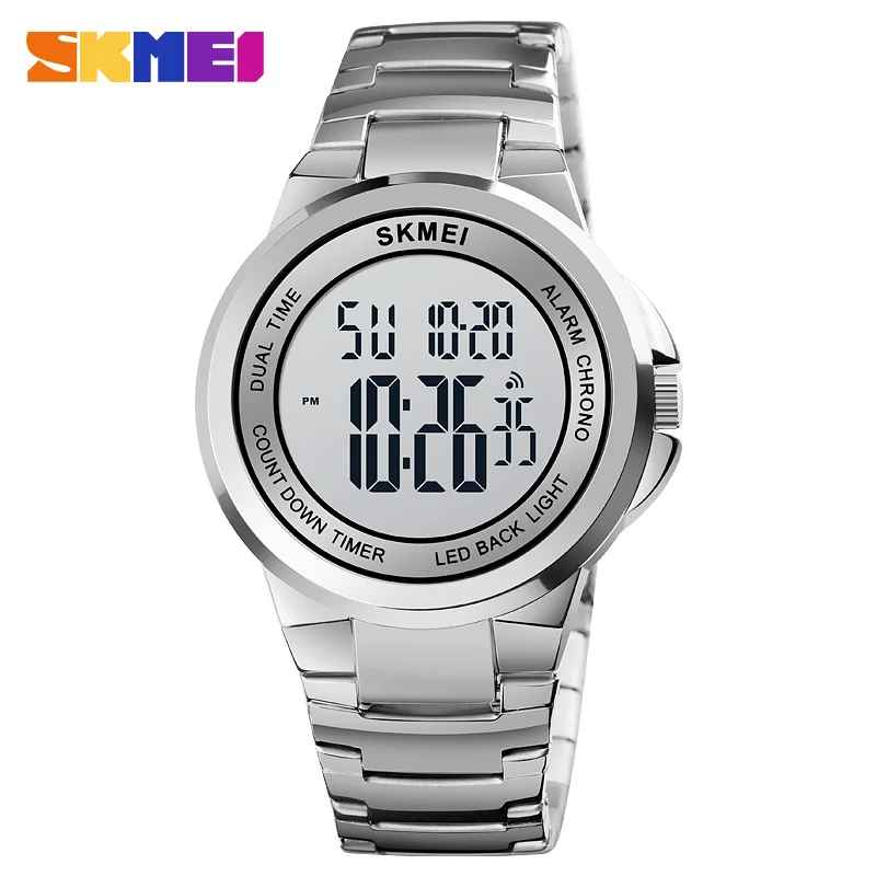 SKMEI 1712 Luxury Men's Stainless Steel Silver Watch