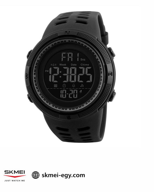 Skmei 1251 Black ساعة رجالي ديجيتال أنيقة