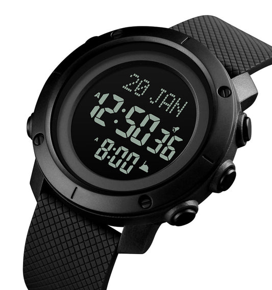 Skmei 1728 (ساعة مواقيت الصلاة( مينا اسود