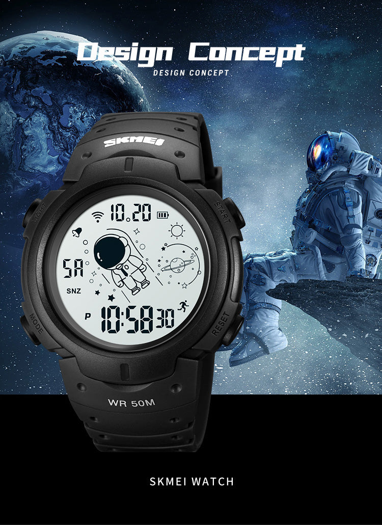 SKMEI 1820 Unisex Astronaut Edition Waterproof Multifunction Sports Watch