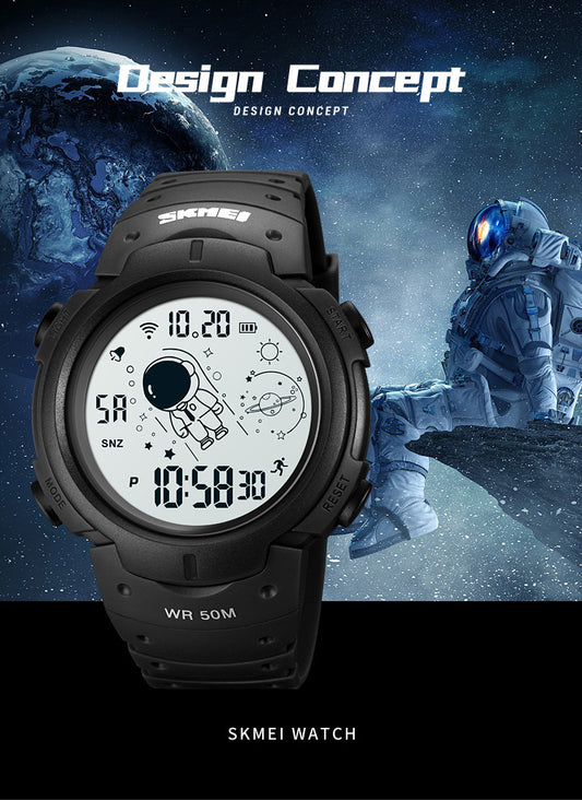 SKMEI 1820 Unisex Astronaut Edition Waterproof Multifunction Sports Watch