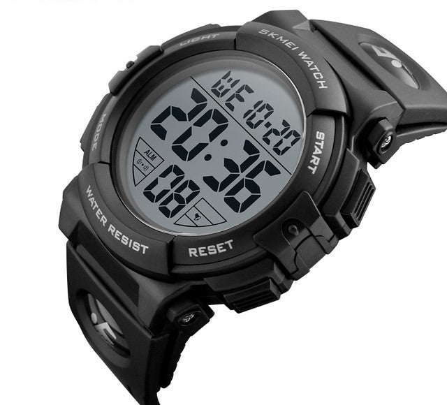 ساعة سكمي 1258 رقمية انيقة أسود&أبيض