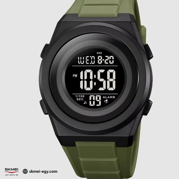 Skmei 2080 Olive Green Digital Sports Multi-function Watch