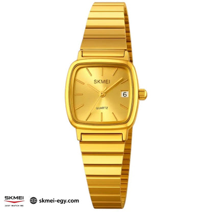 ساعة سكيمي 2492 رقمية كلاسيك ستانلس ستيل سوار ذهبي