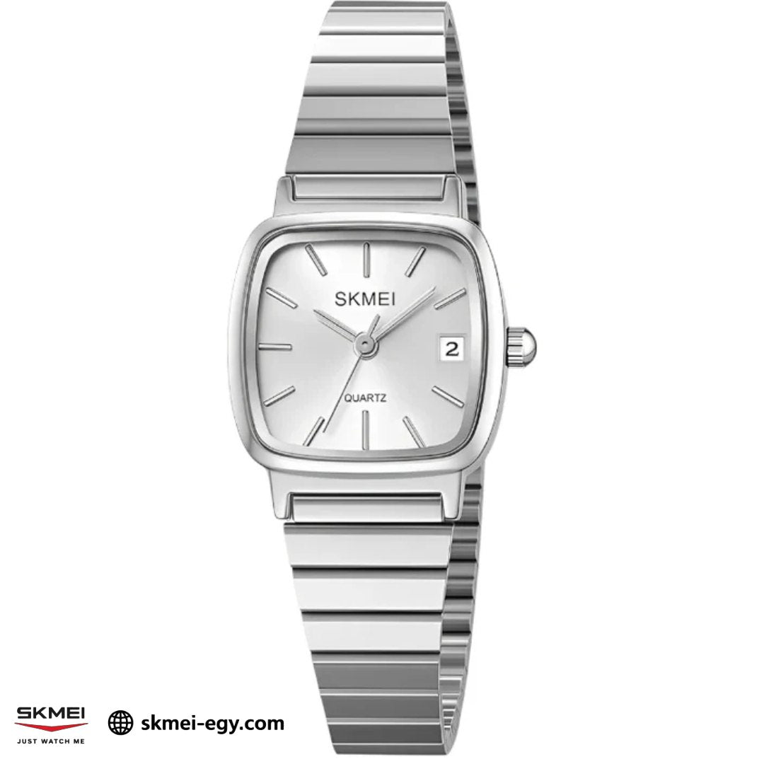 ساعة سكيمي 2492 رقمية كلاسيك ستانلس ستيل سوار فضي 