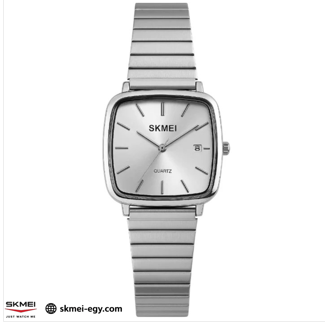 ساعة سكمي 2491 كلاسيكية فضي بعقارب للجنسين (فضي)