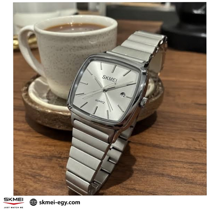 ساعة سكمي 2491 كلاسيكية فضي بعقارب للجنسين (فضي)