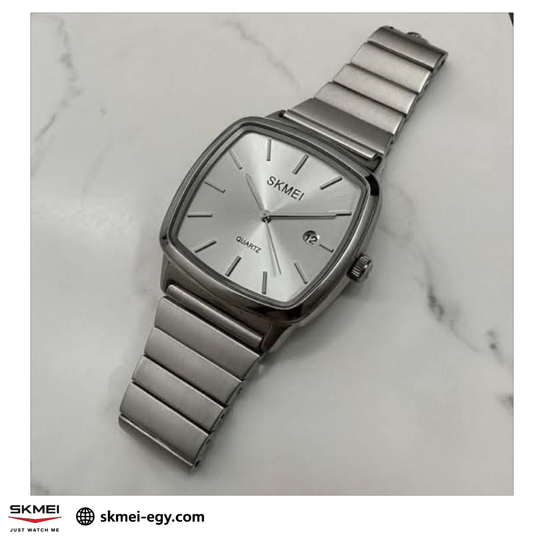 ساعة سكمي 2491 كلاسيكية فضي بعقارب للجنسين (فضي)