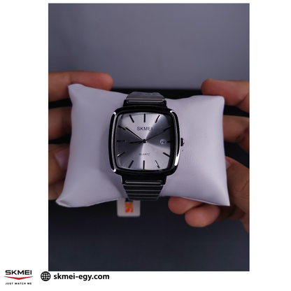 ساعة سكمي 2491 كلاسيكية فضي بعقارب للجنسين (فضي)