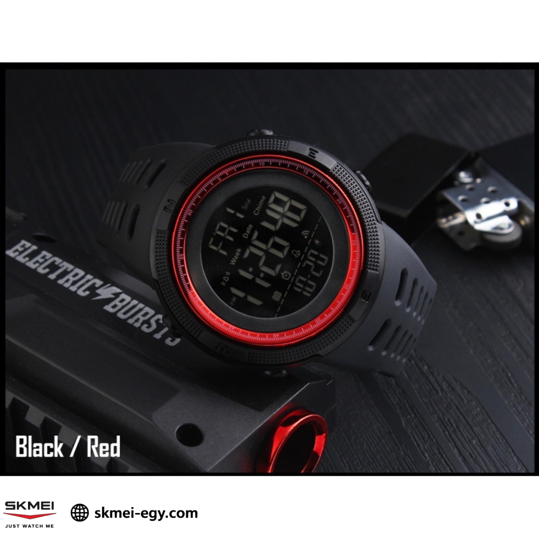 Skmei 1251 (Black.Red)  ساعة رجالي ديجيتال أنيقة
