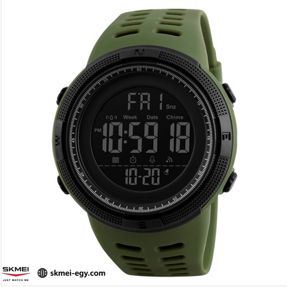 Skmei 1251 (Oily.Black)  ساعة رجالي ديجيتال أنيقة