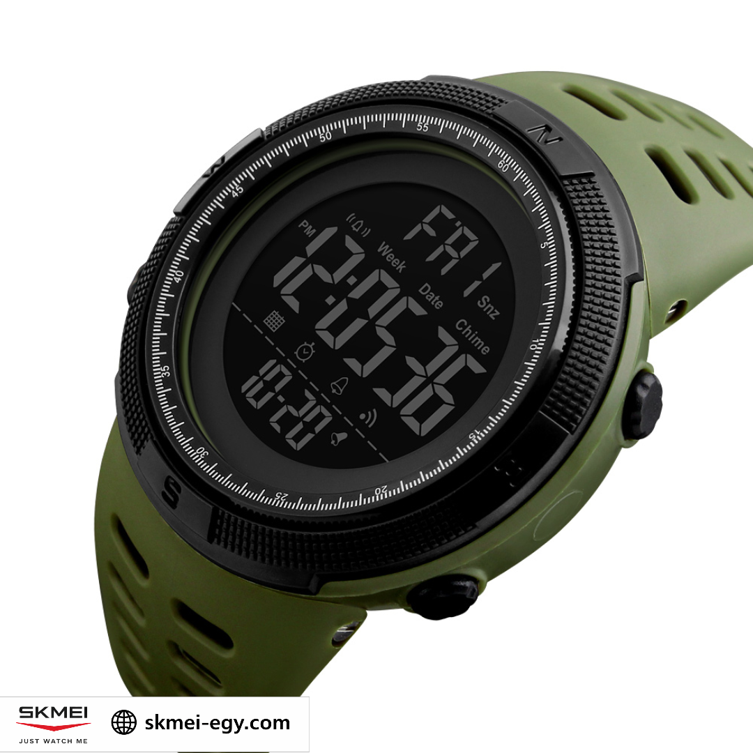 Skmei 1251 (Oily.Black)  ساعة رجالي ديجيتال أنيقة