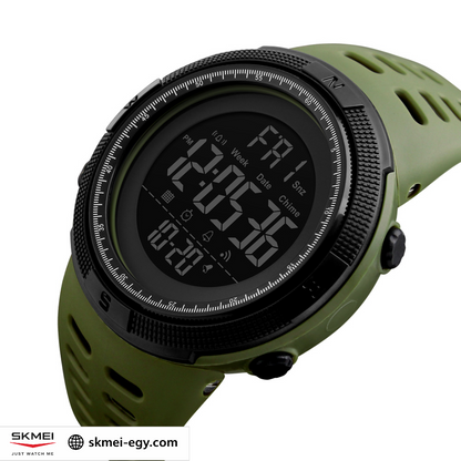 Skmei 1251 (Oily.Black)  ساعة رجالي ديجيتال أنيقة