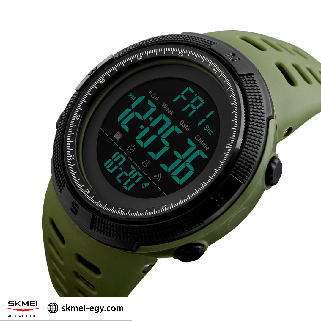Skmei 1251 (Oily.Black)  ساعة رجالي ديجيتال أنيقة