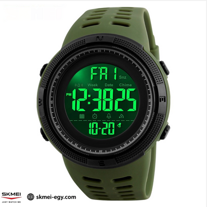 Skmei 1251 (Oily.Black)  ساعة رجالي ديجيتال أنيقة