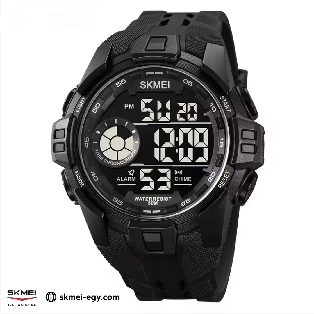 SKMEI 2123 Black ساعة رياضية متعددة الوظائف مقاومة للماء