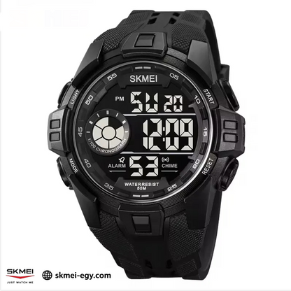SKMEI 2123 Black ساعة رياضية متعددة الوظائف مقاومة للماء