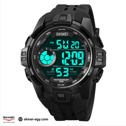 SKMEI 2123 Black ساعة رياضية متعددة الوظائف مقاومة للماء