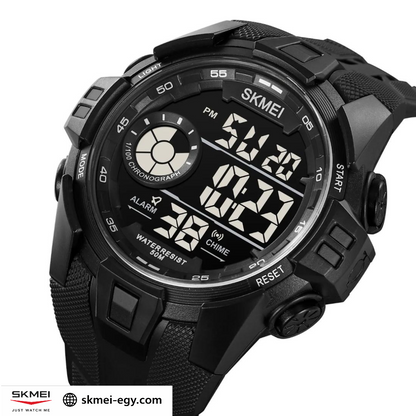 SKMEI 2123 Black ساعة رياضية متعددة الوظائف مقاومة للماء