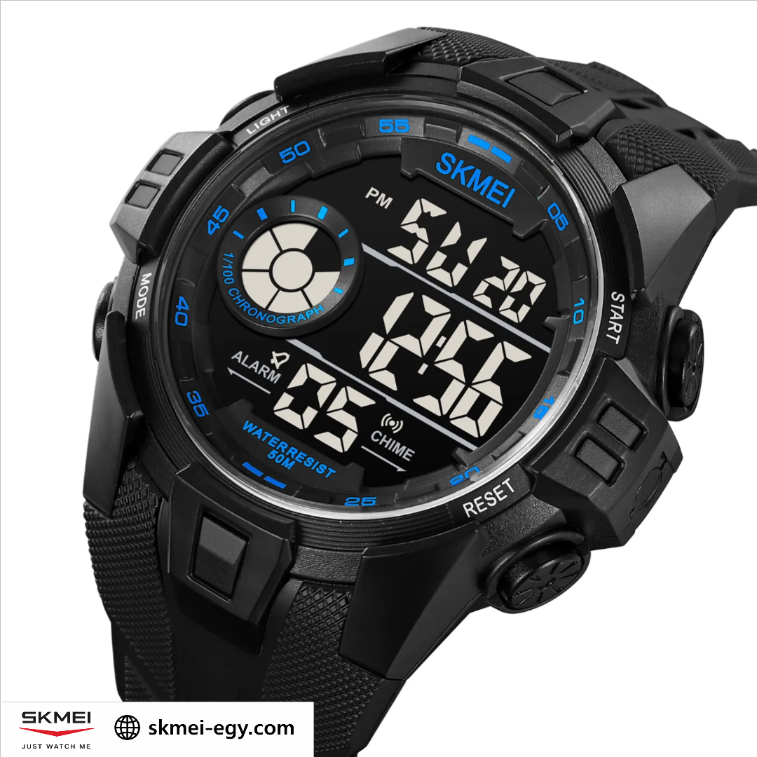 SKMEI 2123 Black&Blue ساعة رياضية متعددة الوظائف مقاومة للماء