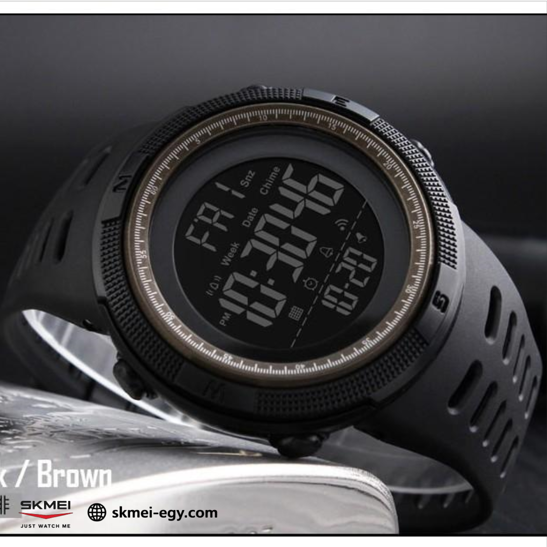 Skmei 1251 Black  ساعة رجالي ديجيتال أنيقة