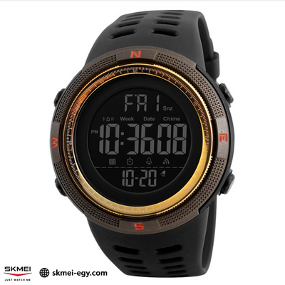 Skmei 1251 (Gold.Black) ساعة رجالي ديجيتال أنيقة