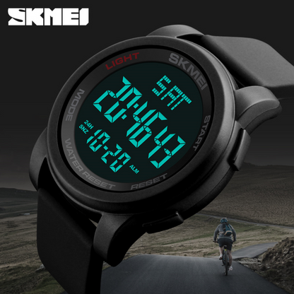 SKMEI 1257  ساعة رياضية عصرية اللون الاسود