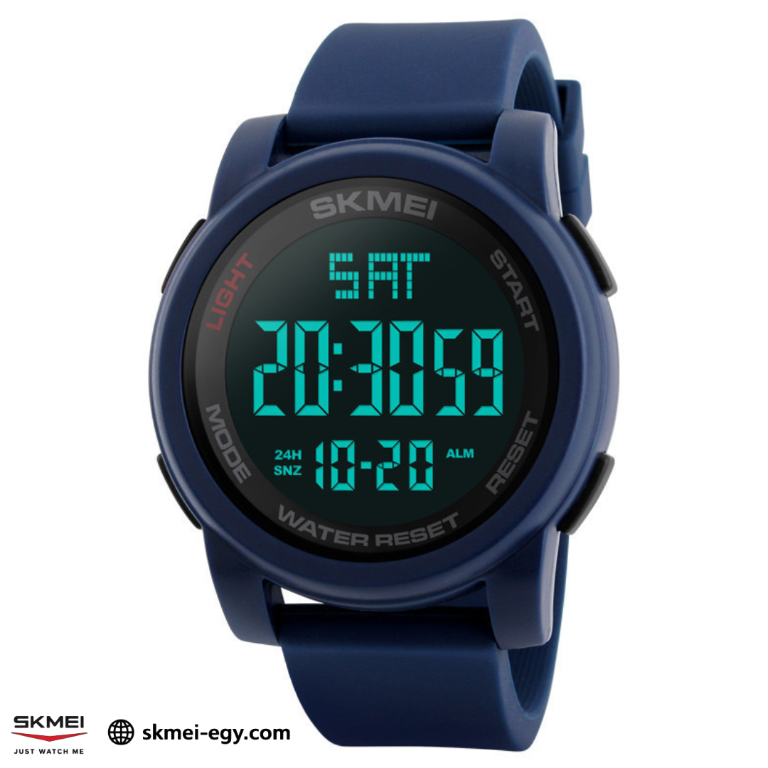 SKMEI 1257 ساعة رياضية عصرية اللون الازرق