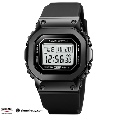 Skmei 1796   ساعة رسمية ورياضية في نفس الوقت مصممة خصيصًا للرجال والنساء اللون الاسود