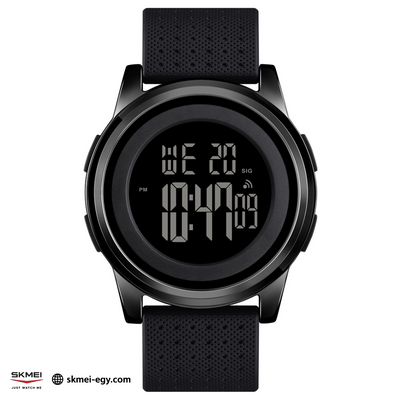 ساعة سكيمي 1502 اللون الاسود والاسود رقمية رجالية بتصميم أنيق متعددة الوظائف