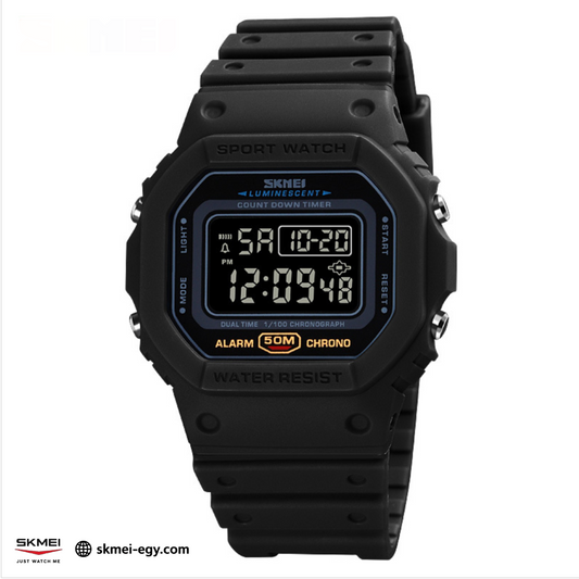 Skmei 1628 Black&amp;Black Digital Sports Watch