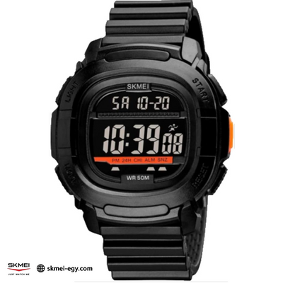 ساعة سكيمي 1657  رياضية رقمية متعددة الوظائف  (أسود&أسود)