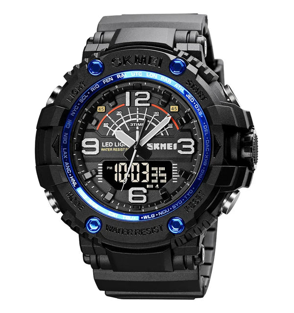 Original SKMEI 1716 Watch (Black & Blue)