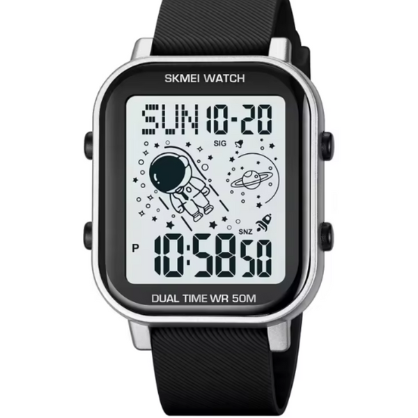 Skmei 1971 Multi-function Digital Waterproof Watch Silver