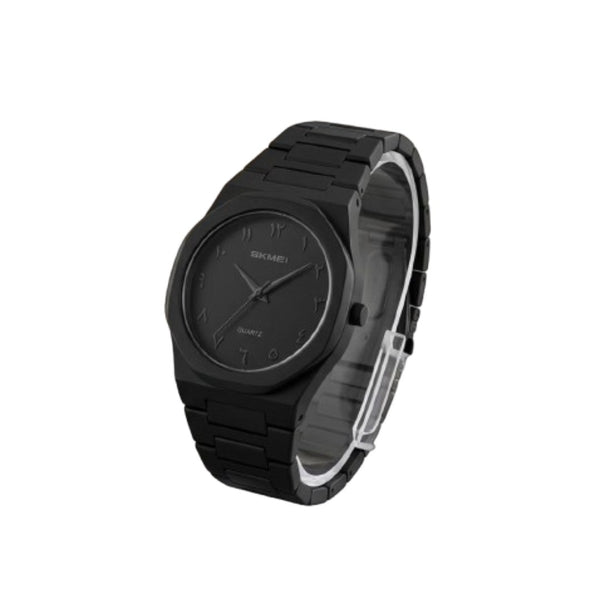 Skmei 2615 Analog Watch with Arabic Numerals - Elegant and Water-Resistant (Black & Black)