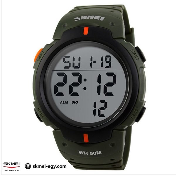 Original SKMEI 1068 Watch (زيتي)