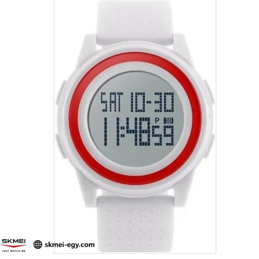 ساعةسكيمي 1206  رقمية رياضية  (أبيض)