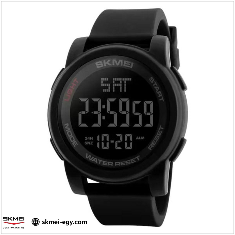 ساعة  سكيمي  1257  رياضية عصرية  (أسود)