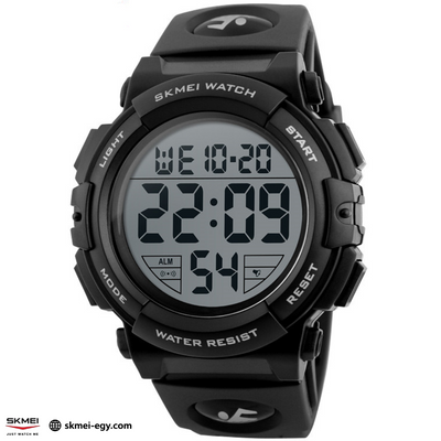 ساعة سكيمي 1258 رقمية انيقة أسود&أبيض