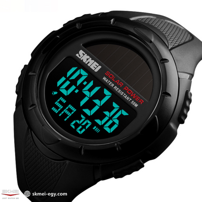 ساعة سكيمي  1405  رياضية رقمية بسوار مطاطي  (أسود)