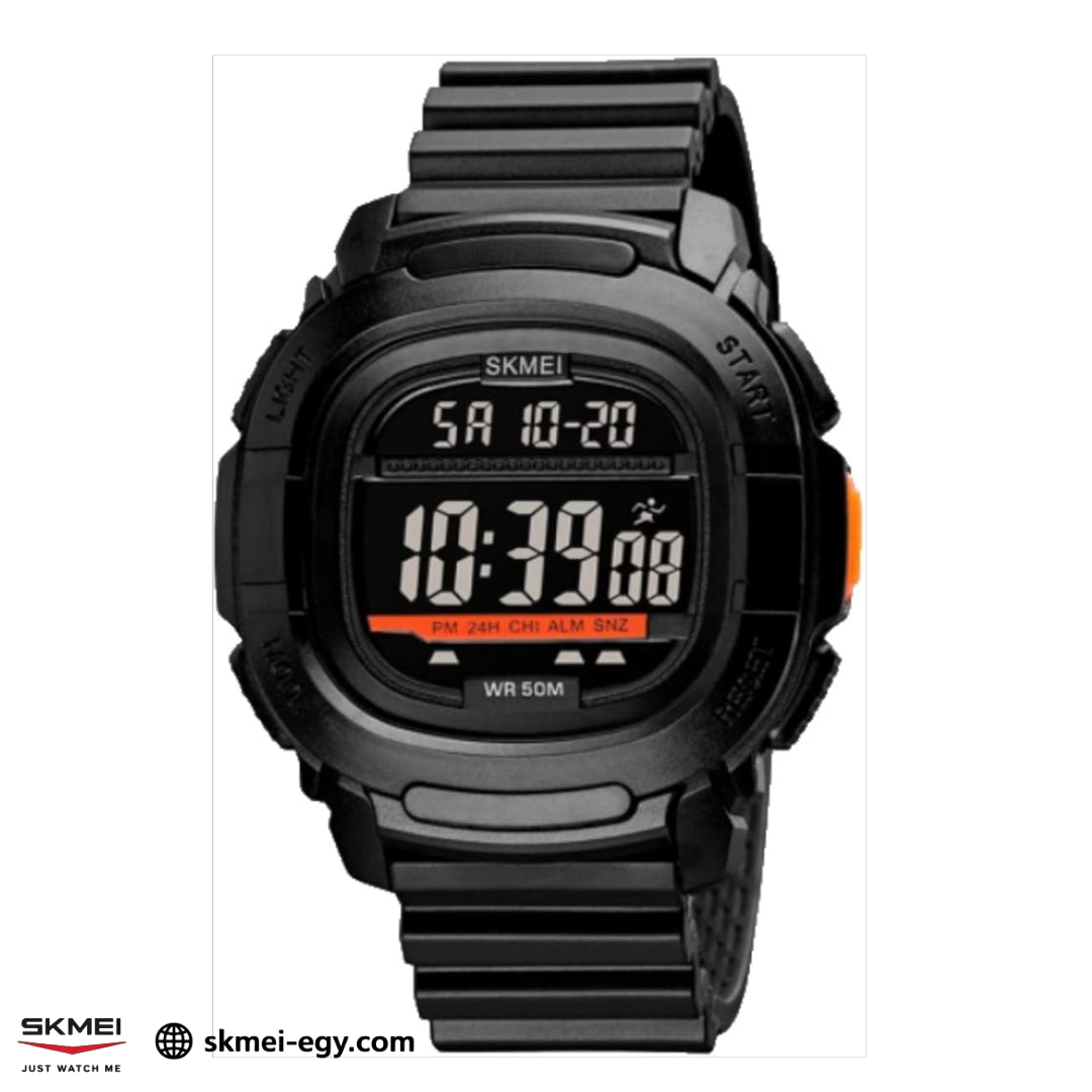 ساعة سكيمي 1657  رياضية رقمية متعددة الوظائف  (أسود&أسود)
