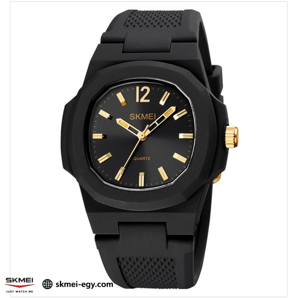 Skmei 1717 Elegant Women's Analog Waterproof Watch (Black&Gold)