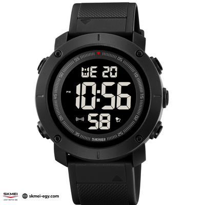 ساعة  سكيمي 2122  رياضية كاجوال مقاومة للماء (أسود&أسود)