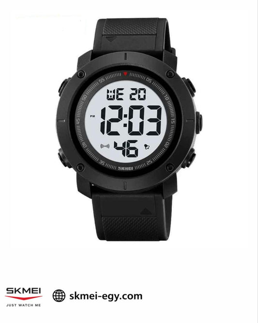ساعة سكيمي  2122  رياضية كاجوال مقاومة للماء (أسود&أبيض)