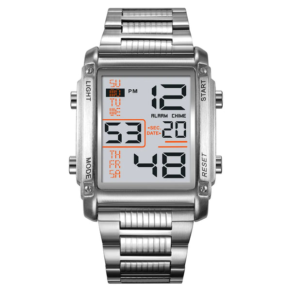 SKMEI 2206 Men's Luxury Silver Stainless Steel Watch